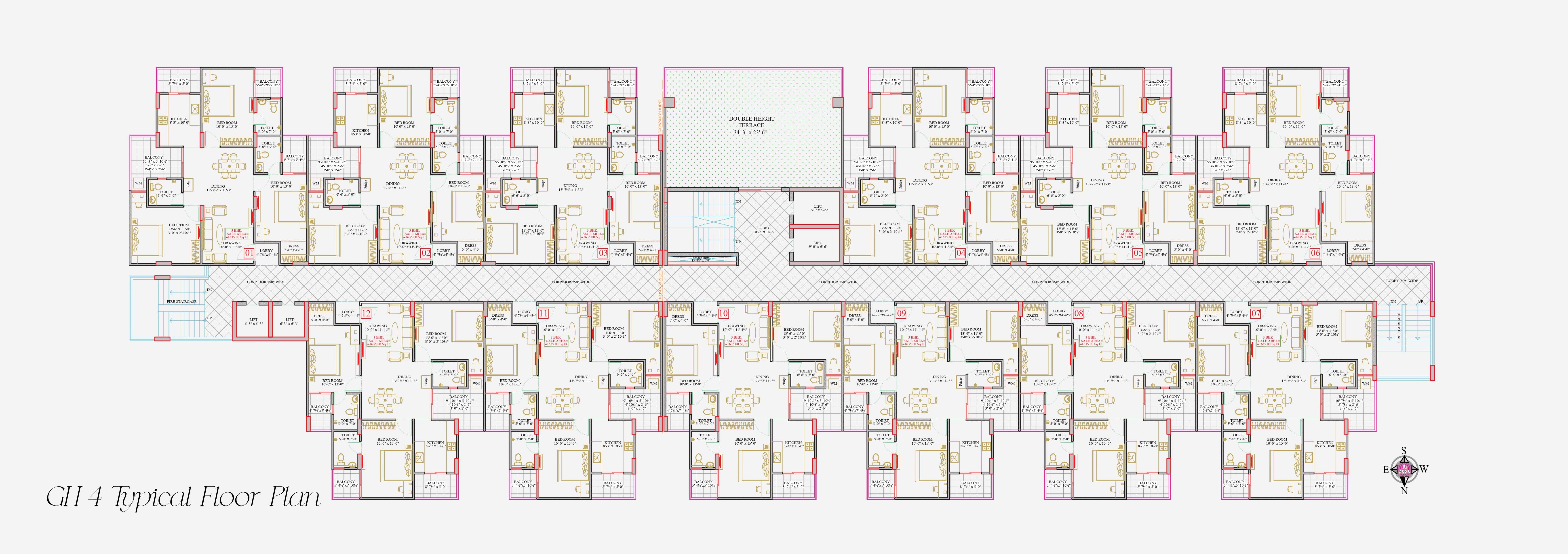 GH 4 Typical Floor Plan